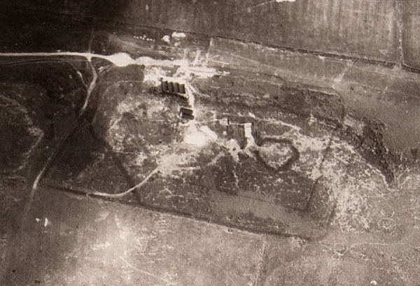 Aerial photograph of Craster Radar Station, June 1945